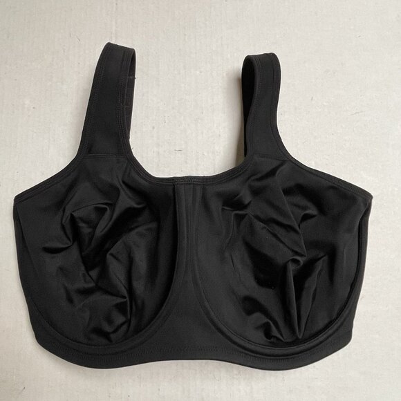 Wacoal Simone Sport Hight Impact Underwire Bra 36 H Underwire Black - Picture 1 of 5